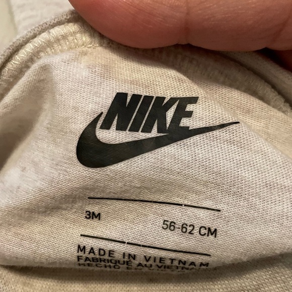 Nike Baby Short Sleeve Romper Duo in Black and Cream size 3M - Picture 7 of 7